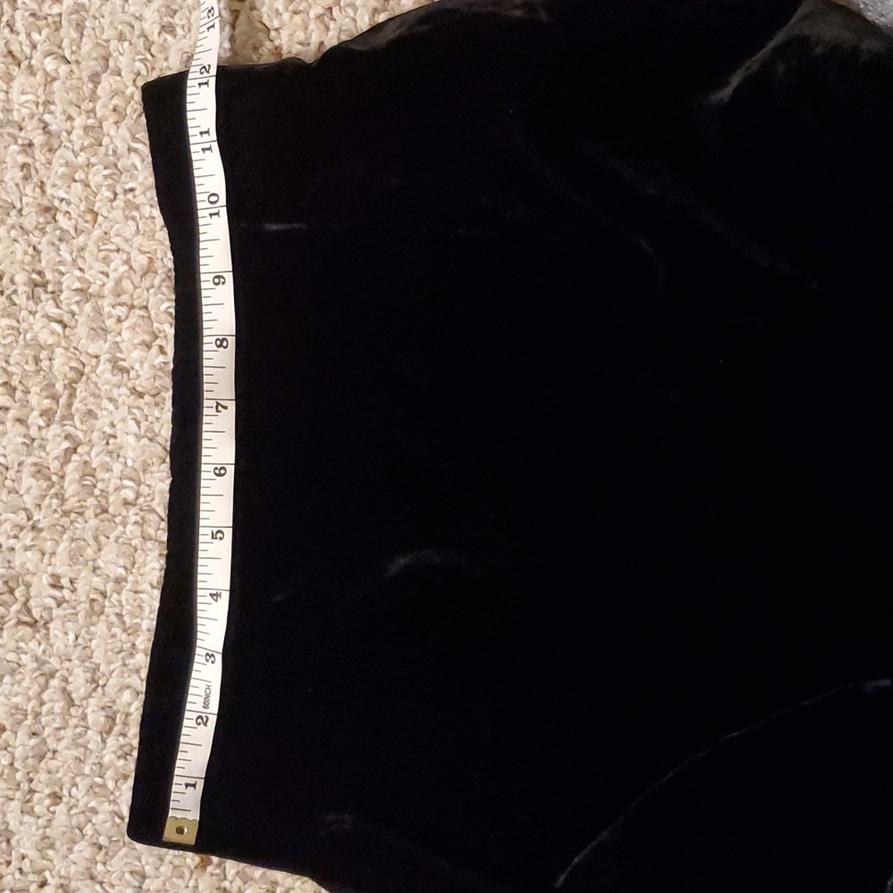 Black Velvet skirt with small slit in the back